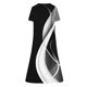 thumbnail image 3 of Vestido de Manga Corta para las Mujeres Estampado Cuello Redondo con Bolsillos, Vestido de Verano Sexy Y Casual para las Mujeres, 3 of 5