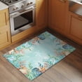 thumbnail image 2 of Entryway Rug 2'x3', Blue Coastal Small Rug for Kitchen Bathroom Door Mat Indoor Entrance, Summer Nautical Beach Coral Starfish Non-Slip Area Rugs Floor Mats Carpet Front Door Rugs, 2 of 8