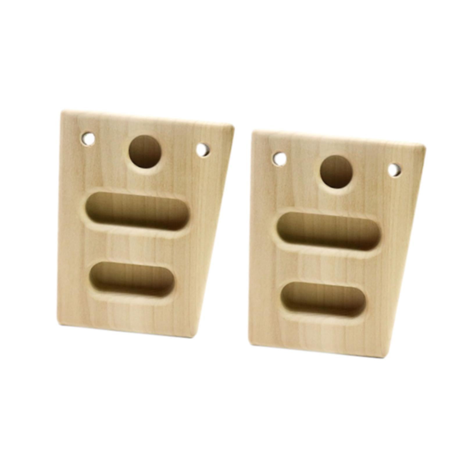 simhoa Climbing Hangboards Climbing Fingerboards Wooden Hang Board Rock Climbing Holds with Hanging Rope for Workout Climbers Indoor