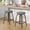 Gray, variant on Resenkos 360 Rotating Armless Counter Stools 2 Pack, 26 Inch Padded Textile Seat Island Stool with Wooden Legs and Metal Foot Bar, Mid Century Bar Seat for Home Bar Cafe, Gray