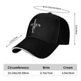 thumbnail image 3 of Yeshua Jesus Cross Unisex Sandwich Cap Classic Baseball Capunisex Adjustable Casquette Dad Hat, 3 of 5