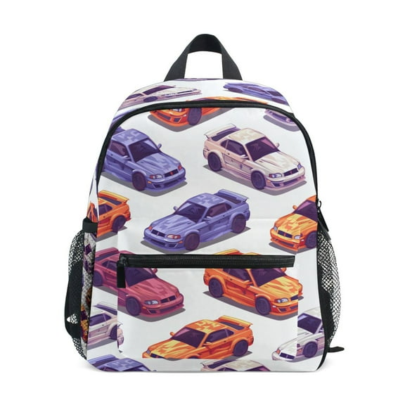 ALAZA Cool Cars School Backpack Small Bookbag Mini Bags