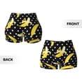 thumbnail image 5 of Lsque Banana Pattern High Waisted Biker Shorts for Women-Tummy Control Fitness Athletic Workout Running Yoga Gym Shorts,Moisture-Wicking-Large, 5 of 9