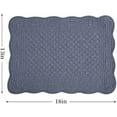 thumbnail image 6 of 100% Cotton Quilted Placemats Set of 6,Washable Cloth Table Placemats for Kitchen & Dining Table, 6 of 6