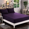 thumbnail image 1 of Mocassi 1500 Thread Count 1-Piece Fitted Sheet,Twin , Purple, 1 of 3