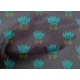 thumbnail image 4 of oneOone Cotton Poplin Fabric Leaves & Lotus Block Printed Fabric 1 Yard 42 Inch Wide, 4 of 4