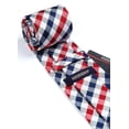 thumbnail image 5 of HISDERN Ties for Men Plaid Checked Mens Ties Pocket Square Tie Set Formal Business Wedding Neckties, 5 of 7