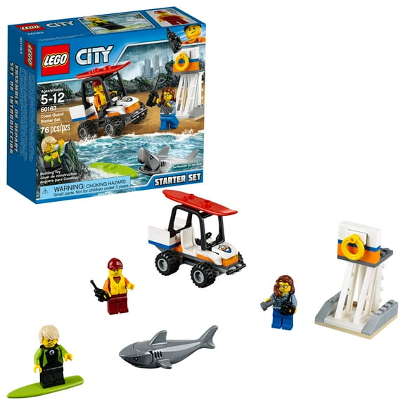 LEGO City Coast Guard Starter Set 60163 Building Set (76 Pieces)
