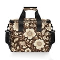 thumbnail image 7 of FORMRS Insulated Cooler Bag 24 Cans Capacity Soft Leakproof Lunch Box with Side Pockets, Brown Floral, 7 of 7