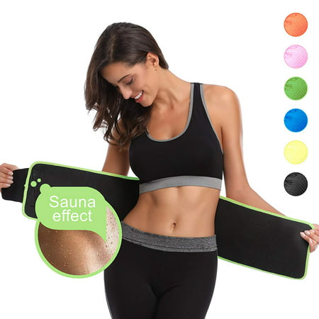 Waist Trimmer, Women's Waist Trainer Belt with Sauna Effect, Slimming Body Shaper Belt for Stomach and Back Lumbar Support - Sweat Belt for Weight Loss Workout Fitness, running, jogging, yoga,