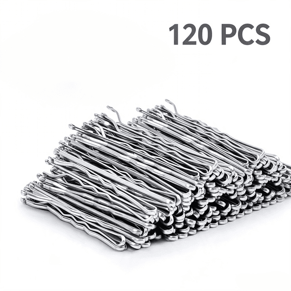 Silver Bobby Pins for Gray Hair 120PCS 2Inches Hair Pins for Women with Box