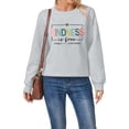 thumbnail image 4 of Women's Sweatshirts 2025 Kindness Sweatshirt Long Sleeve Crewneck Casual Pullover Tops Sweatshirt for Women, 4 of 6