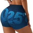 thumbnail image 2 of Kdxio Happy New Year 2025 A Print Workout Shorts for Women Seamless Soft Smooth Gym Yoga Scrunch Active Shorts, 2 of 5