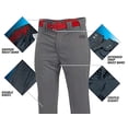 thumbnail image 2 of Pantalones de béisbol Knicker Rawlings Launch Series Grey M, 2 of 5