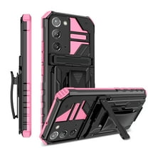 For Samsung Note 20 Case with Belt Clip Holster, Heavy Duty Military Grade Drop Protective, 360° Rotating Kickstand Shockproof TPU Shell Durable Rugged Cover For Samsung Galaxy Note 20, Pink