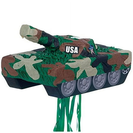 YA OTTA PINATA 30229 Tank Pull String Pinata - paper