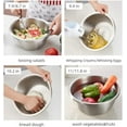 thumbnail image 5 of 304 Stainless Steel Mixing Bowls without Lids Set of 5 for Kitchen- Easy To Clean, Nesting Bowls for Baking, Stand Mixer, 5 of 6