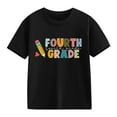 thumbnail image 2 of FDDMis Girls' Tees Tops for Girls 10-12 Youth White Tshirt Y2k Shirts Girls Size 8 Clothes 4t Girl Clothes Girls Clothes Age 6-8, Black 4-5 Years, 2 of 8