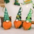 thumbnail image 2 of St. Patrick's Day Gnomes Doll Hanging Decorations for Tree,Handmade Swedish Tomte Gnome Plush Doll Hanging Ornament for Patrick's Day Christmas Party Home Decoration, 2 of 4