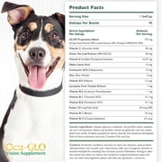 Ocu-GLO Vision Supplement for Small Dogs by Animal Necessity with Lutein, Omega-3 Fatty Acids, Grape Seed Extract and Antioxidants to Promote Eye Health in Dogs, 90ct Liquid Gelcaps