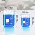 thumbnail image 4 of Glass Beakers Set, 5 Sizes - 10ml, 25ml, 50ml, 100ml, 250ml, 3.3 Borosilicate Beaker for Laboratories, Classrooms or Home, Griffin Low Form Lab Beakers, 4 of 6