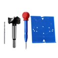 thumbnail image 1 of LOVIVER Hinge Hole Positioning Ruler Drill Bit Hinge Hole Drilling Guide Hinge Opening for Furniture Cupboard Hinge Installation 35mm Hole opener, 1 of 8