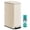 Cream White, variant on SONGMICS Trash Can, 13 Gallon (50 L) Slim Garbage Can for Kitchen, with Soft-Close Lid, Pedal, Removable Inner Bucket, Stainless Steel, 15 Trash Bags, Space-Saving, Brown