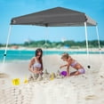 thumbnail image 4 of Abba Patio 10'x 10' Slant Leg Outdoor Pop Up Canopy w/ Carry Bag, Dark Grey, 4 of 7