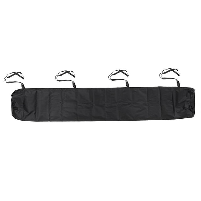 Funda impermeable para toldo de terraza, protección contra el polvo de 2 m, solución esencial para el almacenamiento en invierno, color negro