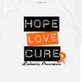 thumbnail image 4 of Inktastic Leukemia Hope Love Cure Boys or Girls Baby Bodysuit, 4 of 5