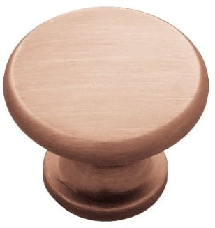Flat Top Knob Antique Copper 1-1/8' L-P84061-RAL-C