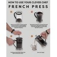 thumbnail image 4 of French Press Single Serving Coffee Maker Small Press Maximum Flavor Coffee Brewer With Superior Filtration. Capacity350ml, 4 of 5