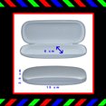 thumbnail image 4 of Hard Shell Eyeglass Case, Protective Case for Glasses and Sunglasses, Silver, By OptiPlix, 4 of 7