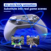 Wireless Game Controller,Bluetooth PC Cotroller Compatible with PC,Android/IOS,Mac,Switch,Steam,with Hall Joystick Trigger,Black