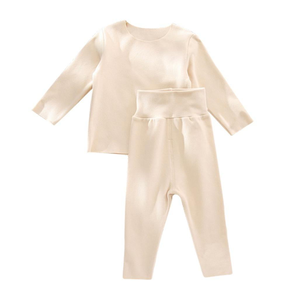 12M-7T Kids Unisex Girls & Boys Thermal Underwear Toddler Snug-Fit Pajamas Set Winter Long Sleeve Warm Jammies 