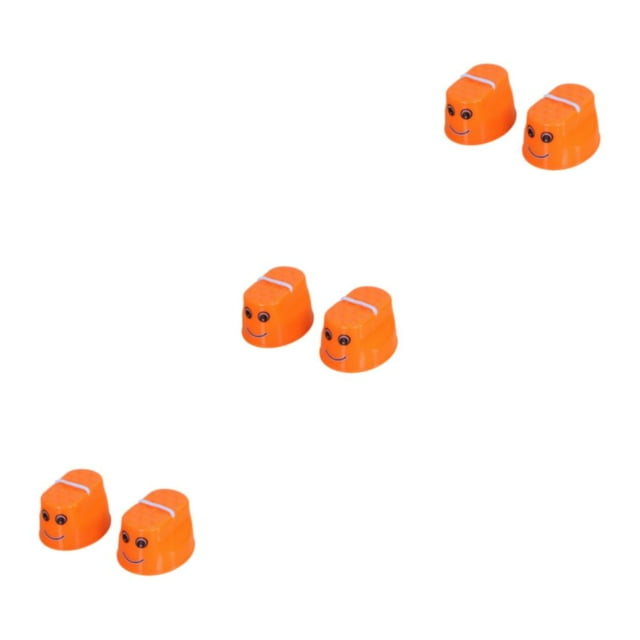 Bewildely 2 paquetes / lote Equipo de entrenamiento de equilibrio divertido y seguro para niños - Zancos para caminar Zancos para saltar naranja Type1 NO1