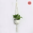 thumbnail image 4 of Clearance Under $5!Yyuenw Macrame Plant Hanger for Indoor, Boho Hanging Planters Baskets for Indoor Plants Decorative Braided Cotton Rope Flower Pot Holder for Home Decor Bedroom Window Farmhouse, 4 of 4