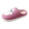 thumbnail image 3 of Halloween Slippers Spooky Ghost Slippers Cute Cozy Warm Plush Slip-On House Indoor and Outdoor Shoes, 3 of 9