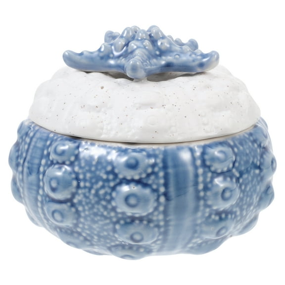 LITINKIMI Nordic Style Ceramic Storage Jar Blue 1Pcs Decoration Container