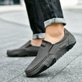 thumbnail image 2 of Men's Casual On Loafers Leather Comfortable Walking Shoes For Daily Wear With Jeans All Season Flat Footwear, 2 of 8