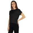 thumbnail image 4 of Inkmeso Drop Shoulder Round Neck T-shirt For Womens Casual Relax Fit Summer T-shirts, 4 of 7