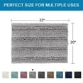 thumbnail image 3 of PrimeBeau Velvety Microfiber Chenille Absorbent Bath Rug, 20 x 32 Inch, 3 of 8