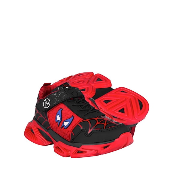 TENIS NIÑO CASUALES CLASBEN SPIDER SIMIPIEL ROJO