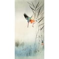 thumbnail image 3 of Koson, Ohara 14x24 Black Modern Framed Museum Art Print Titled - Kingfisher hunting for fish in the water, 3 of 5