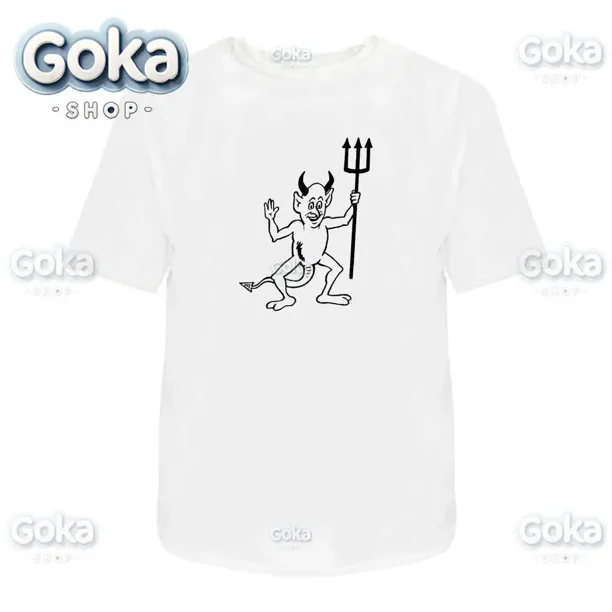 Camisetas con gráficos del personaje del diablo ropa para hombre camisetas y camisetas nuevas Camiseta estampada de algodón para mujer ropa Y2K camiseta divertida bonita