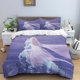 thumbnail image 3 of Disney Cartoon Frozen Elsa Print Three Piece Bedding Set Cover Set With Pillowcase Children or Adults King Queen Full Twin Size, 3 of 5