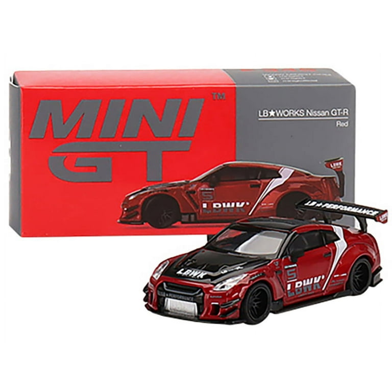 Nissan GT-R R35 Type 2 LB Works Red Met. and Black w/Stripes