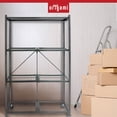 thumbnail image 6 of Origami 4 Tier Folding Storage Rack with 4 Magnetic Wire Shelf Liners, Gray, 6 of 12
