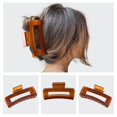 thumbnail image 2 of Large Hair Claw Clips Hair Claw Clips for Women Girls Hair Clips for Thick Hair Rectangular Claw Hair Clips for long hair Acrylic Rectangular Hair Clips 4.9" Hair Clips Non-slip Clip（4PCS）, 2 of 5
