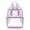 Purple, variant on Sales Hot Black Clear PVC Backpack Transparent Bookbag with Top Carry Handle Double Zipper Front Pocket Adjustable Shoulder Straps See Through Backpack for School College Work Concert Sports Travel
